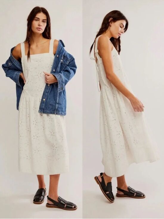 Free People Dresses & Skirts - Free People Primavera Cotton
Eyelet Midi Sundress $168
